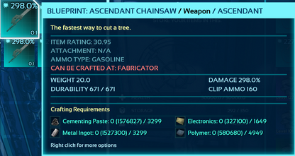 Chainsaw Blueprint