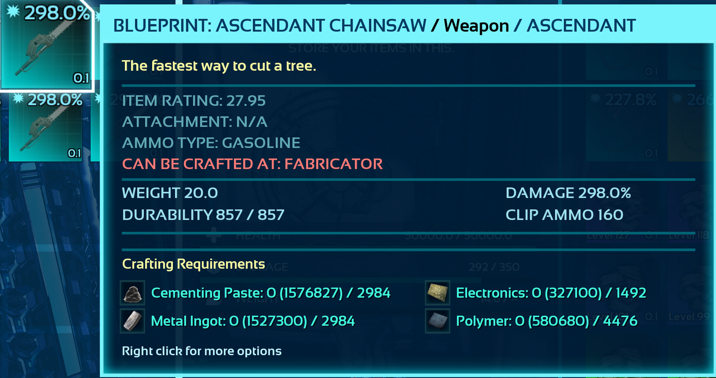 Chainsaw Blueprint