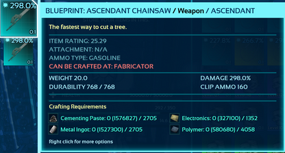 Chainsaw Blueprint