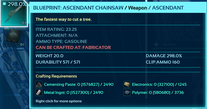 Chainsaw Blueprint
