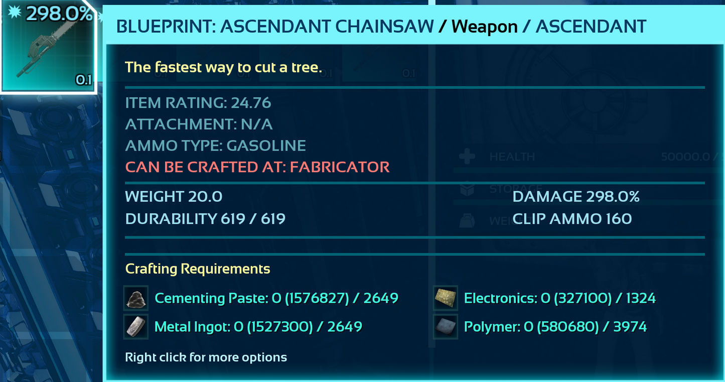 Chainsaw Blueprint
