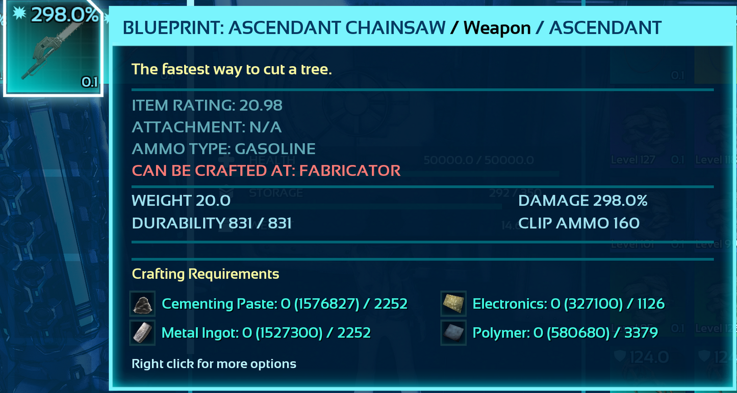 Chainsaw Blueprint