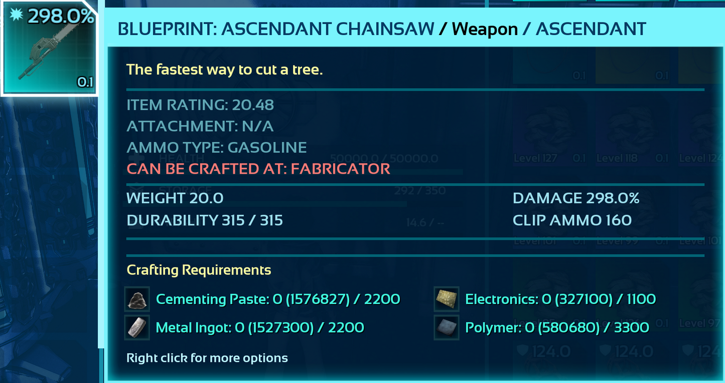 Chainsaw Blueprint
