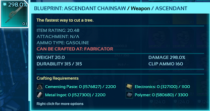 Chainsaw Blueprint