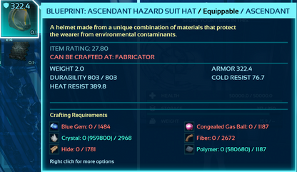 Hazard Suit Blueprint