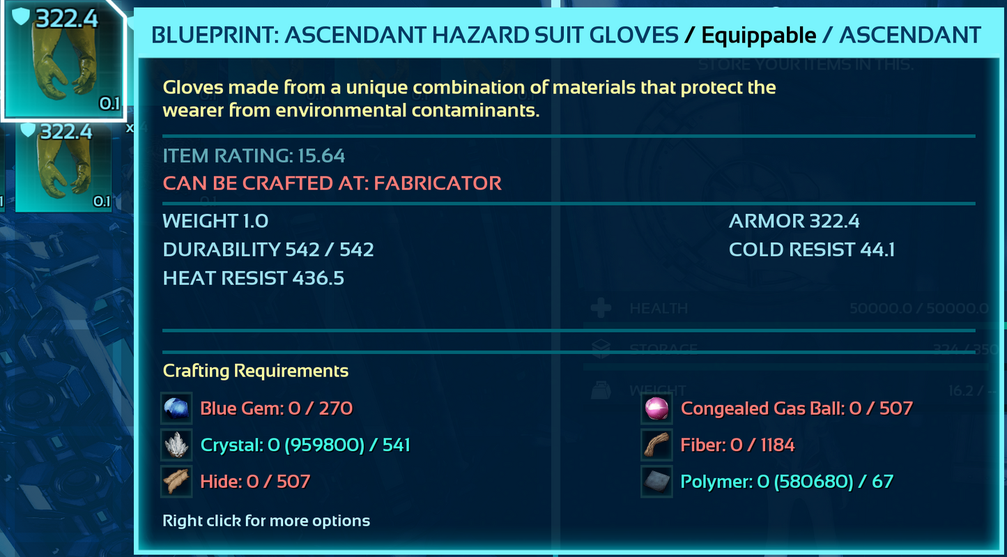 Hazard Suit Blueprint