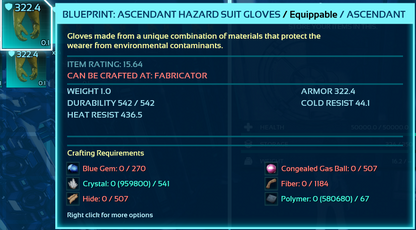 Hazard Suit Blueprint