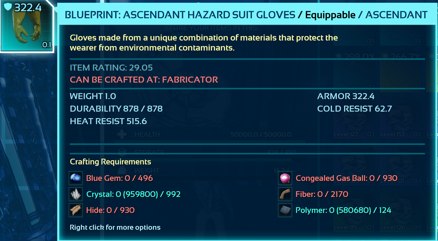 Hazard Suit Blueprint