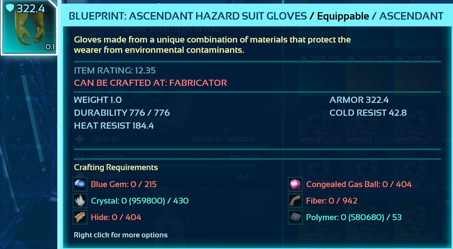 Hazard Suit Blueprint