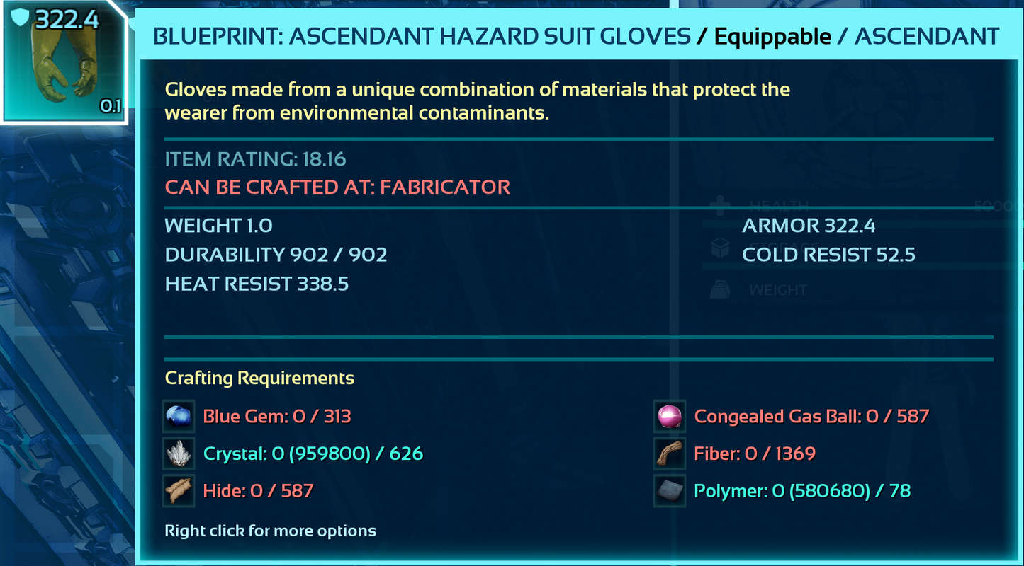 Hazard Suit Blueprint