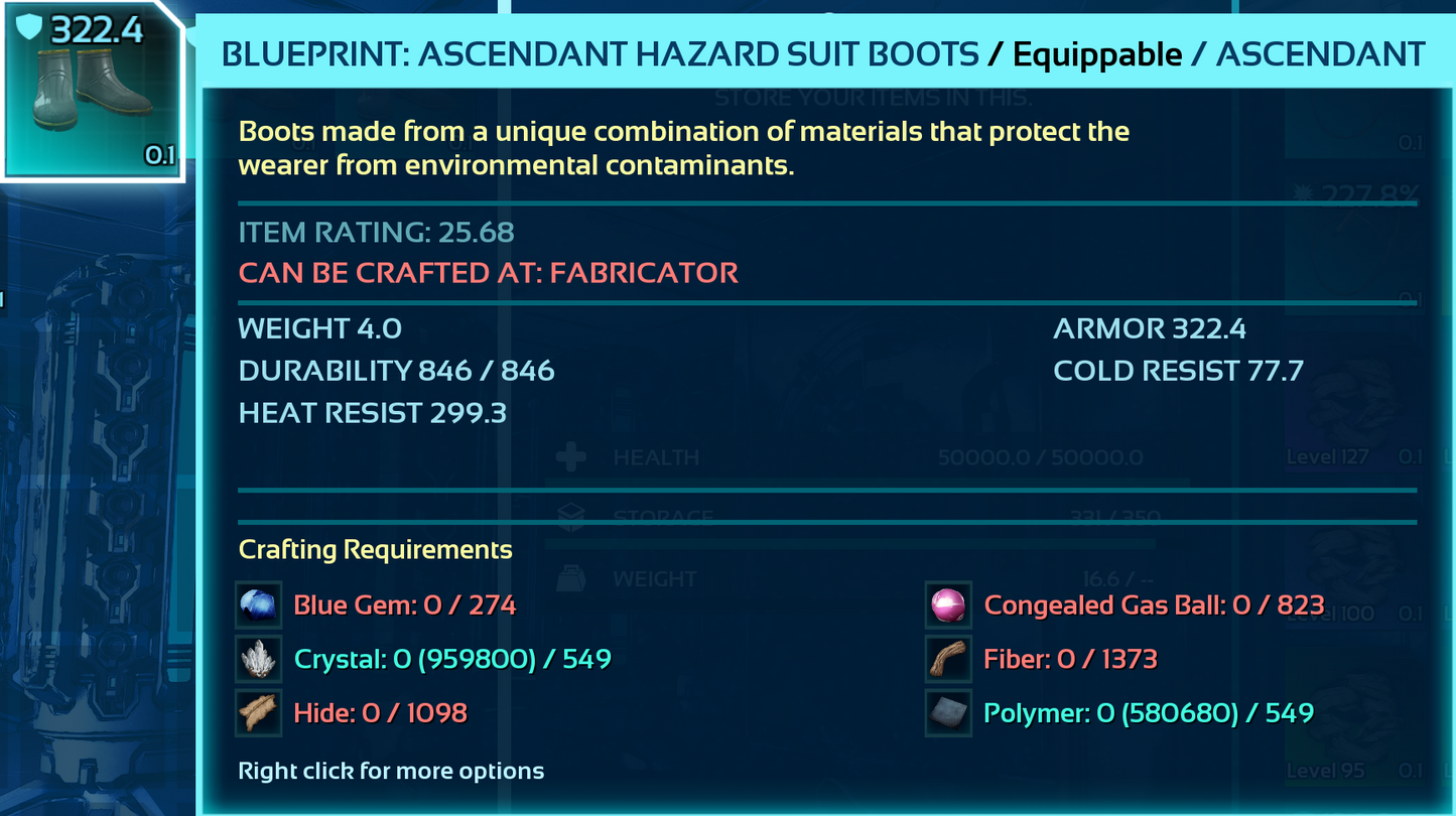 Hazard Suit Blueprint