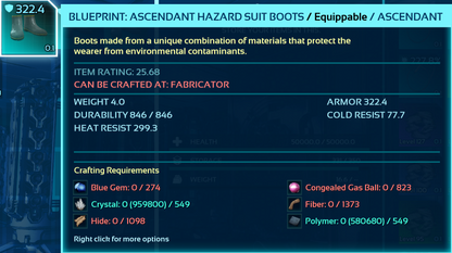 Hazard Suit Blueprint