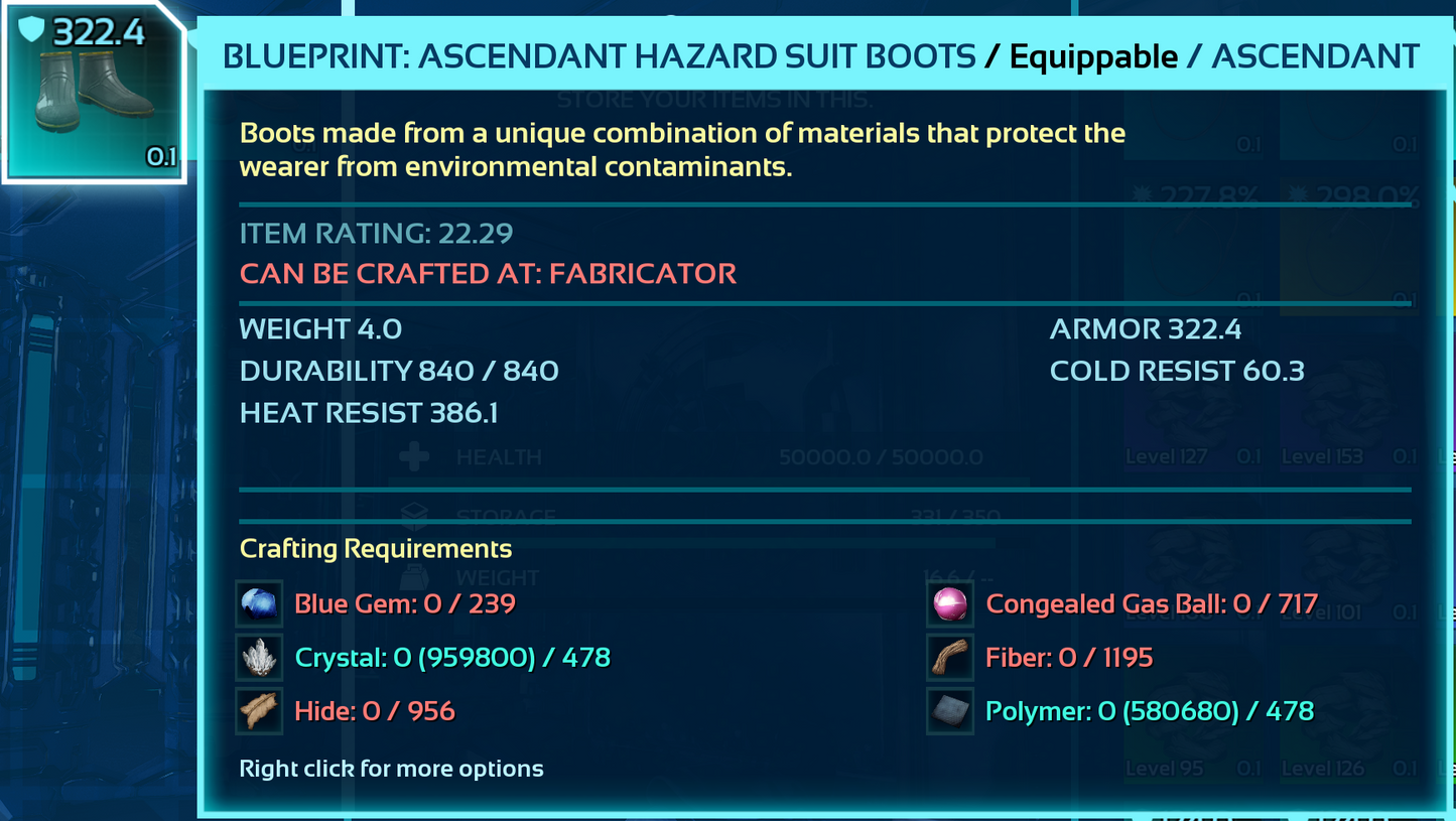 Hazard Suit Blueprint