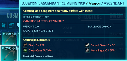 Climbing Pick Blueprint