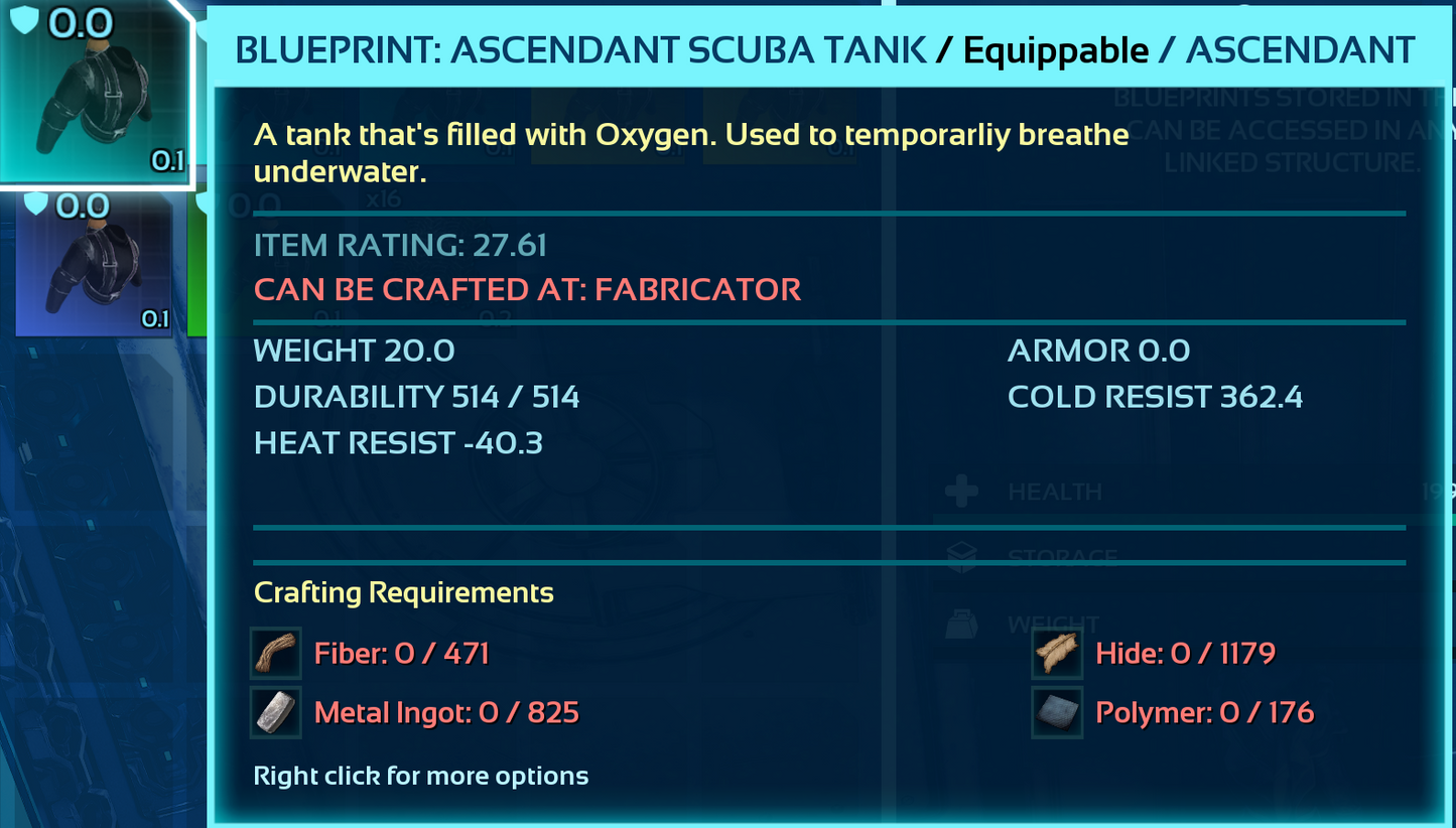 Scuba Blueprint