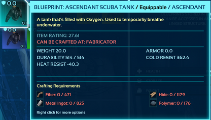 Scuba Blueprint