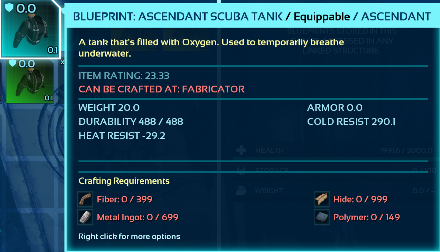 Scuba Blueprint