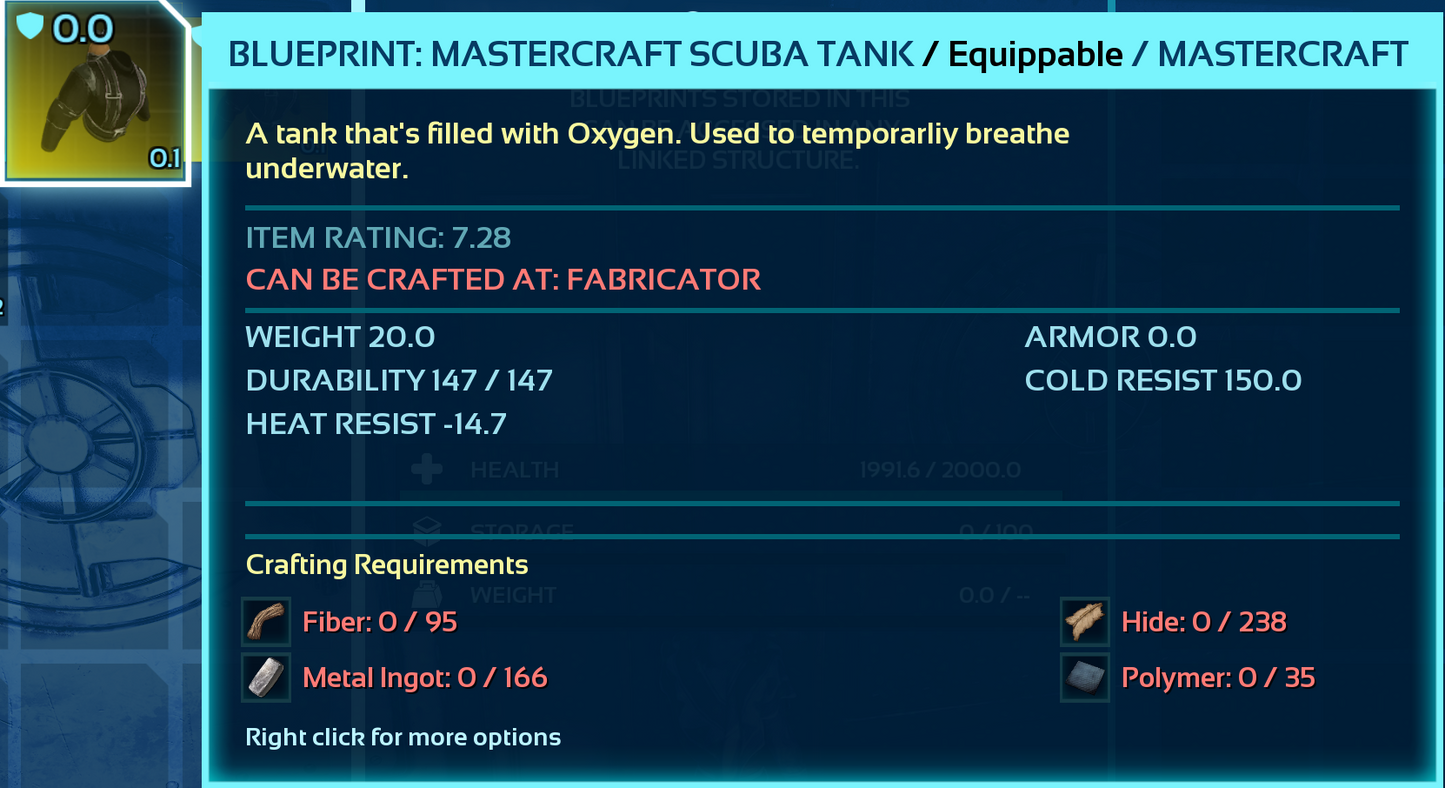 Scuba Blueprint