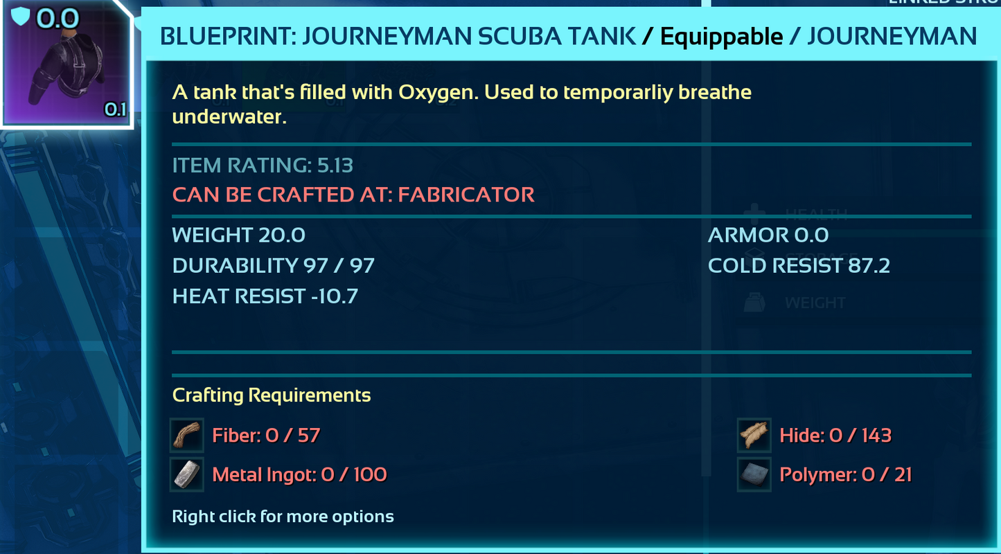 Scuba Blueprint