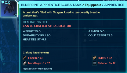 Scuba Blueprint