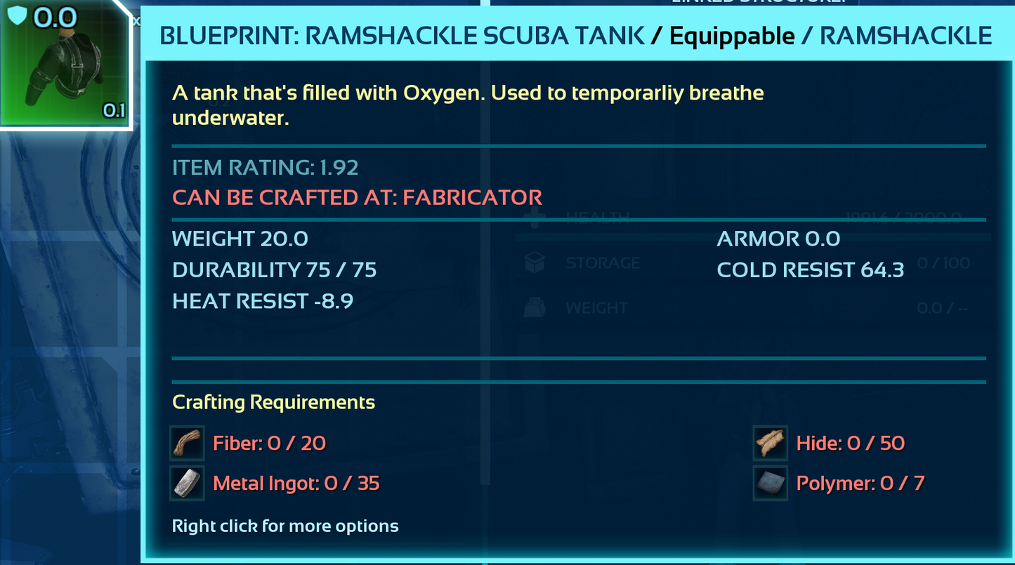 Scuba Blueprint