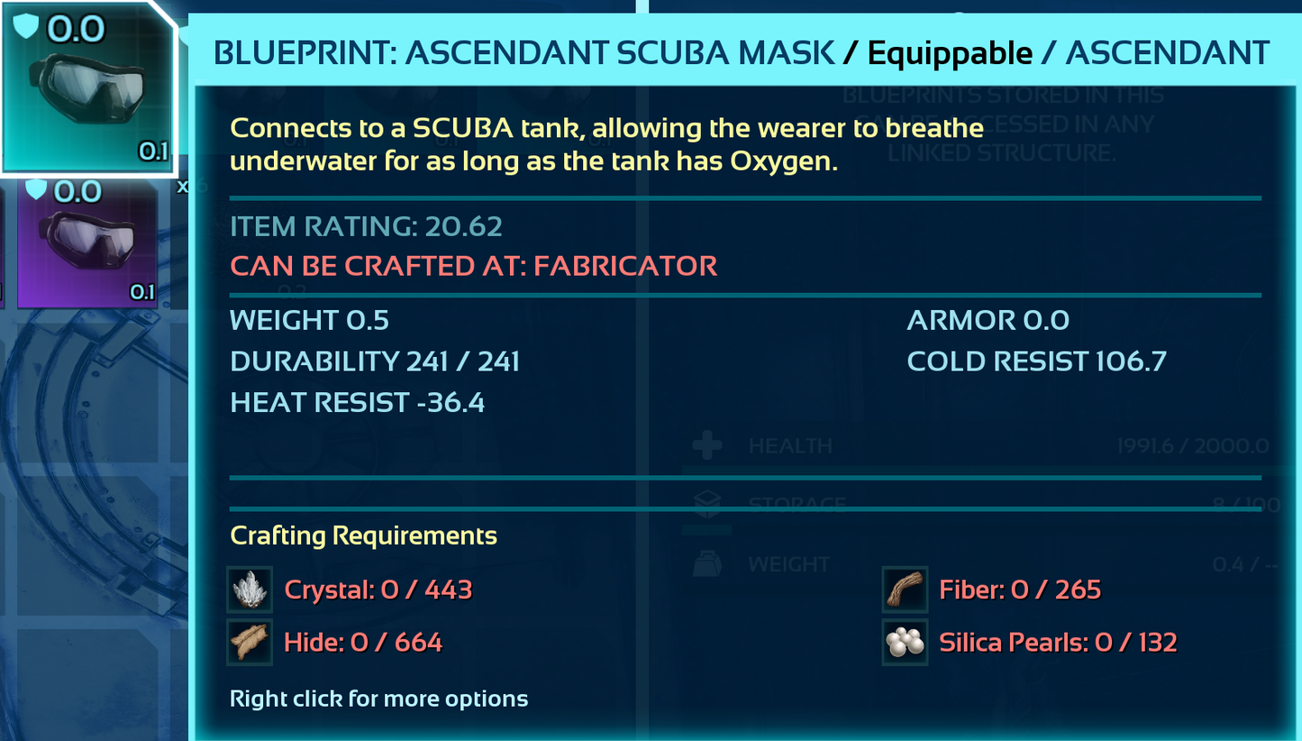 Scuba Blueprint