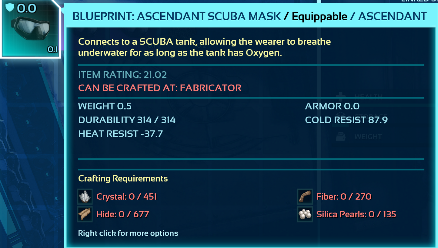 Scuba Blueprint