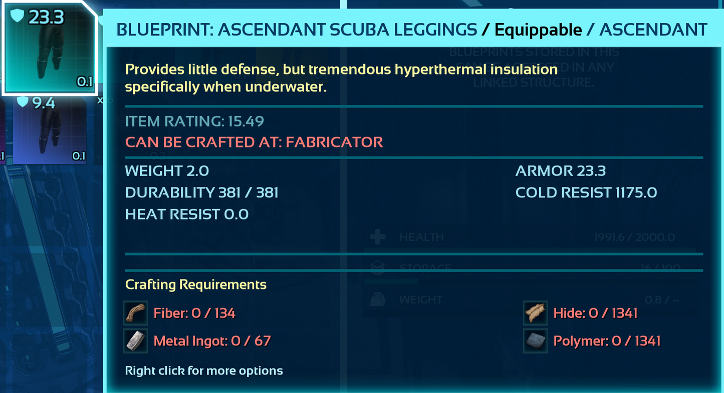 Scuba Blueprint