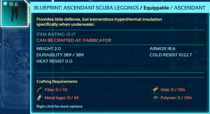 Scuba Blueprint