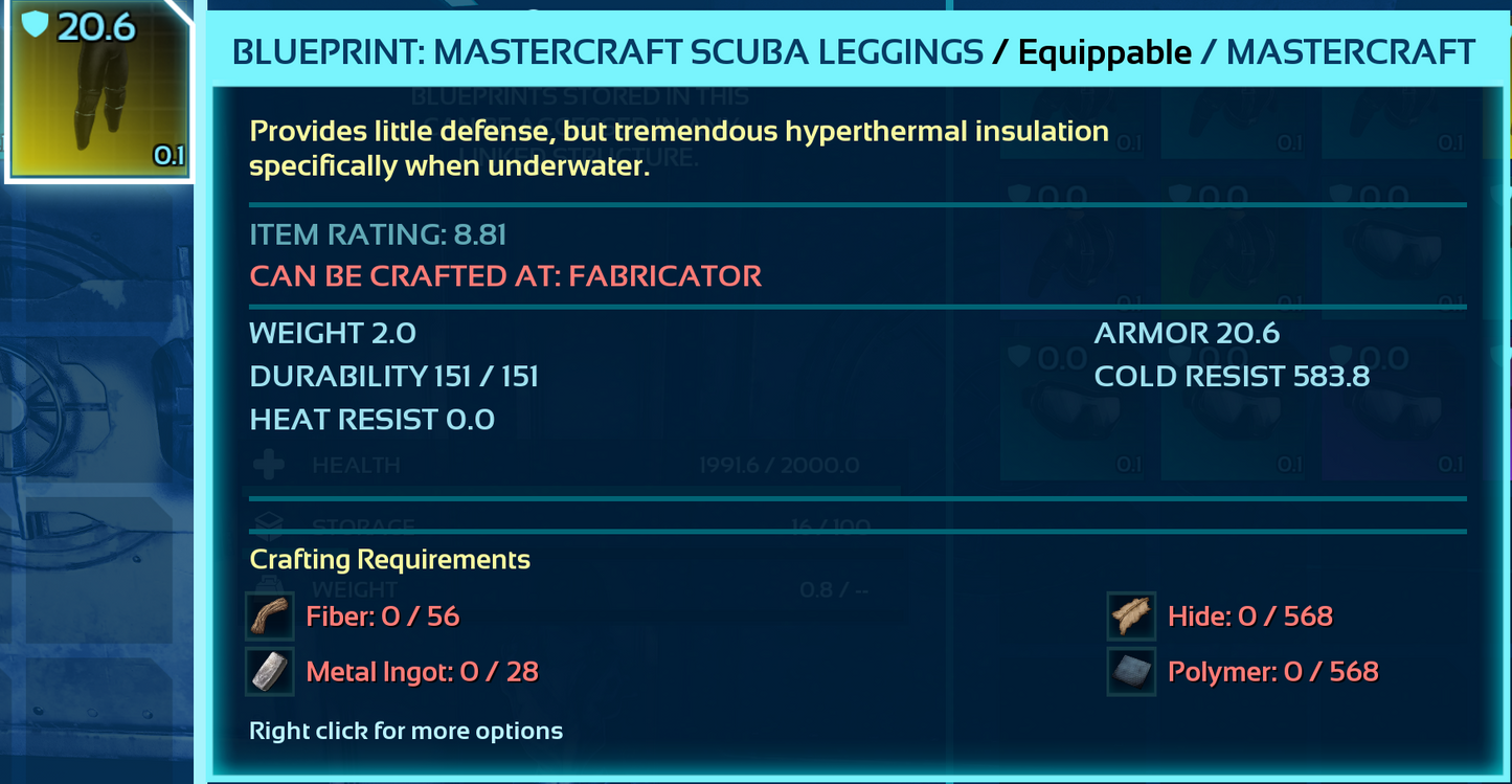 Scuba Blueprint
