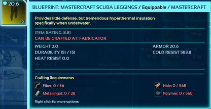 Scuba Blueprint