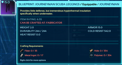 Scuba Blueprint