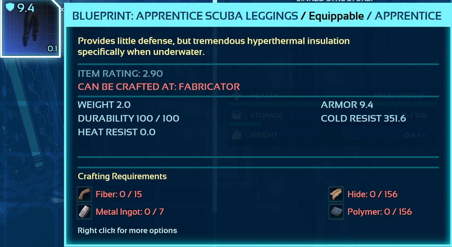 Scuba Blueprint