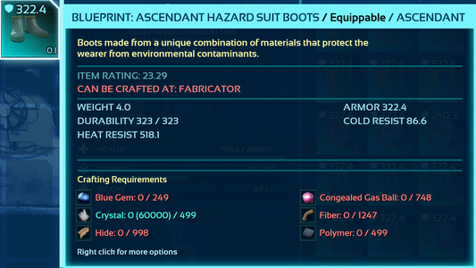 Hazard Suit Blueprint