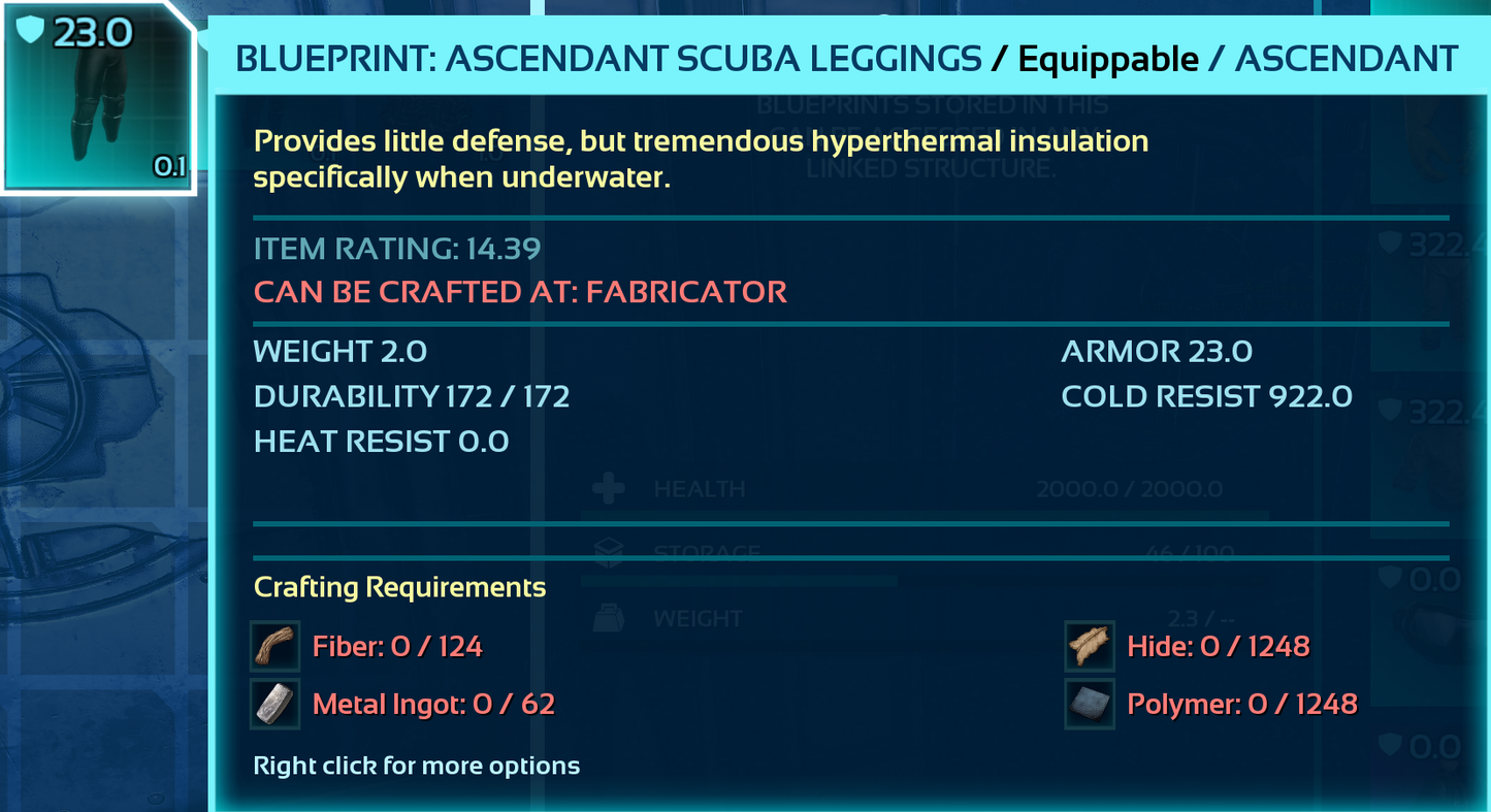 Scuba Blueprint
