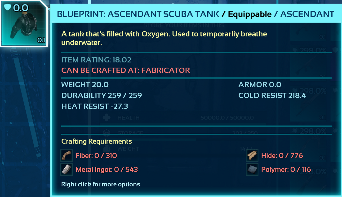 Scuba Blueprint