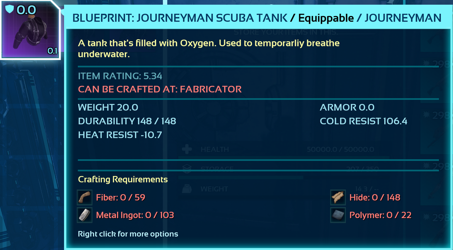 Scuba Blueprint