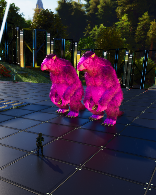 Megatherium Boss Fighter 1497DMG(Imprint) Solid Id 6 Magenta